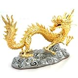 GF9566B - Dragon Figurine (Gold Trimmed - H)