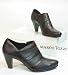 Damen Leder Ankleboots lila