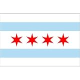 Chicago City Flag 3ft x 5ft Nylon