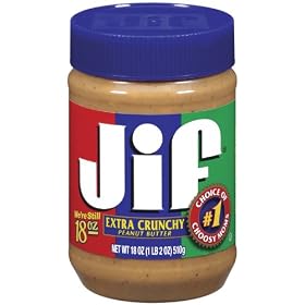 Jif Peanut Butter Chunky 510 g (Pack of 6)