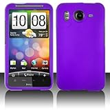 Royal Brand HTC Inspire 4G Rubberized Purple Protective Hard Case Cover for ....