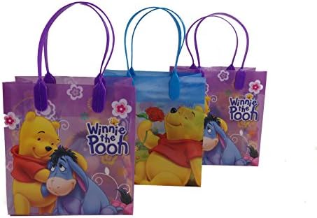 12pcs Winnie the Pooh Treat Bags Goodies Bags Party Favor Birthday Gift Bags
