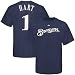 Corey Hart Milwaukee Brewers Navy Name and Number T-Shirt by Majestic
