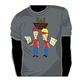 Beavis and Butthead - BURGER WORLD T-shirt - Charcoal