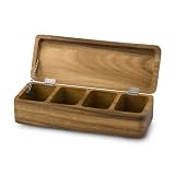 Paula Deen Signature Wood Rectangle Salt Box, Natural