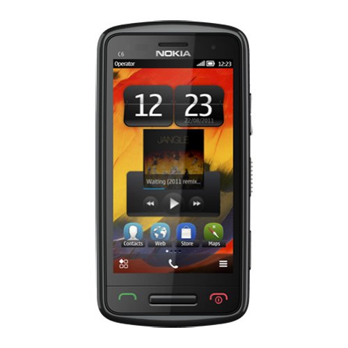 Nokia C6-01 Handy (8,1 cm (3,2 Zoll) AMOLED-Display, 8 Megapixel Kamera, HSDPA, A-GPS) schwarz