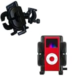Bike Handlebar Holder Mount System for the Apple iPod Nano - Gomadic Brand