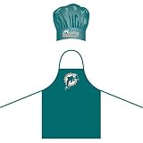 Miami Dolphins Nfl Barbeque Apron And Chefs Hat