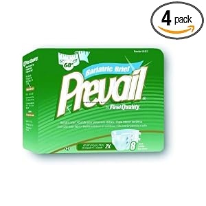 Prevail Specialty Briefs, Bariatric 2X, (case of 48) by Prevail