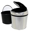 iTouchless Fully Automatic Stainless Steel Touchless Trashcan TX, 1 Gallon (6 Liter)