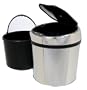iTouchless Fully Automatic Stainless Steel Touchless Trashcan TX, 1 Gallon (6 Liter)