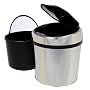 iTouchless Fully Automatic Stainless Steel Touchless Trashcan TX, 1 Gallon (6 Liter)