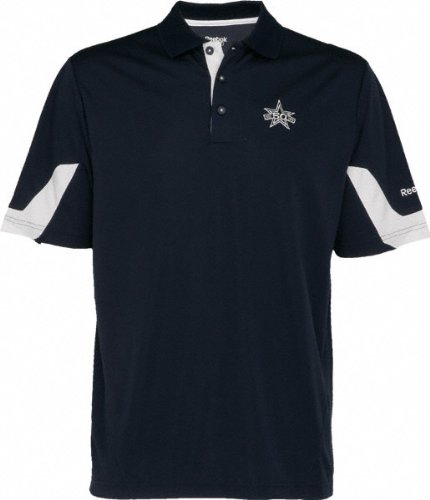 Football Sideline Polo: Dallas Cowboys 2010 Navy Sideline 50th Anniversary Team Polo Shirt