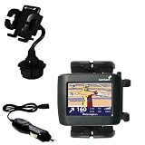 TomTom One Auto Cup Holder with Car Charger - Uses Gomadic TipExchange