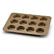 Paula Deen 12-Cup Aluminized Steel Muffin Pan, Champagne
