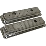 1987-UP Chevy GMC 5.0L & 5.7L Center Bolt Steel Valve Cover Caps - Chrome by CFR Performance