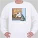 Sweatshirt with body, individuals, individual, cow, humans, woman, person, human, persons, cat, milking, people, farm, watching