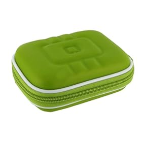 rooCASE (Med EVA Green) Hard Shell Carrying Case with Memory Foam for Canon PowerShot SX230 HS GPS-enabled Digital Camera