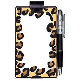 Auto Notes Pad &amp; Pencil Visor Clip- Pink Sandals