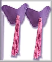 Unique y2Clothes Sexy Velvety Soft Butterfly Pasties - Purple - One Size Fits Most Plain Package