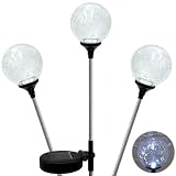 Sol - Air Solar Powered LED Crackle Ball Garden Accent Light ( 3 ) - B001CXMWX2