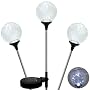 Sol-Air Solar Powered LED Crackle Ball Garden Accent Light (3)