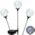 Sol-Air Solar Powered LED Crackle Ball Garden Accent Light (3)