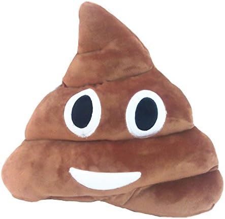 Rich Too Emoji Plush Pillow Round Cushion Toy, 32 x 32 x 10 cm