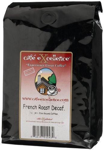 Cafe Excellence French Roast Decaf, Ground Coffee, 2-Pound Bag