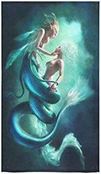 Special Amazing Mermaid Custom Hand Towel Bathroom Shower Towels Soft and Comfortable 80% Polyester 20% Cotton, (16" x 28")