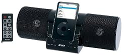 Jensen JISS-20 Black iPod MP3 Dock Docking Speaker Station w/FM Radio