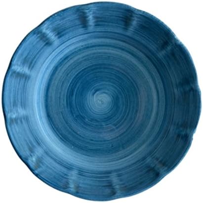 Vietri Plain Mediterranean Blue Dinner Plate - 26cm/10.2"