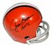 Autographed Jim Brown Cleveland Browns Mini Helmet Inscribed HOF 71