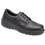 ABS 220P Steel Toe Cap Mens Black Leather Gibson Water Resistant Safety Shoe