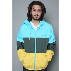 WeSC The Magnus Hooded Jacket in Pool Blue,Jackets for Men