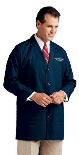 Landau Men's Tailored Lab Coat