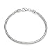 Artisan Snake Bracelet in Sterling Silver for Kera, Pandora and SilveRado Charms - 8 inch