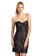 Nicole Miller Womens Strapless Shirred Dress