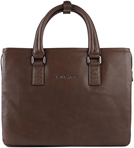 Wild Rhino Men's Briefcase Business Bag Men's Bag Man Bag Handbag Casual Header Layer Of Leather Bag Khaki