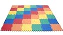 Rainbow Interlocking Foam Wonder Mats: 36 Pieces at 12" X 12" X ~5/8" Thick