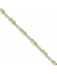 Genuine 14K Yellow Gold Diamond Bracelet 10 Grams Of Gold 100% Satisfaction Guaranteed.