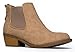 Soda Women's Chelsea Faux Leather Elastic Side Panel Ankle Boots Dress