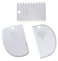 Kaiser 660509 Garnierset 3-teilig Patisserie/ 1 Kuchengarnierer 2 Teigspachtel rund und eckig