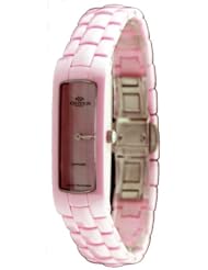 Oniss #ON8045-L Womens Ceramica Amor Collection Petite Pink Ceramic Watch