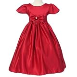 Christmas Dress - Satin Red Fancy Dress (Girls Size 2)