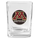 Set of 2 Minnesota Golden Gophers Square Shot Glass - NCAA College Athletics - Fan Shop Merchandise