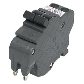 CONNECTICUT ELECTRIC and SWITCH UBIF0220 DOUBLE POLE THIN CIRCUIT BREAKER 1 by 
