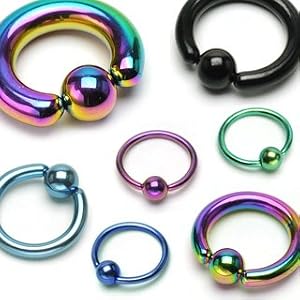 Titanium Anodized Over 316l Surgical Steel