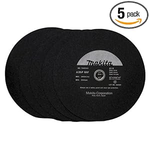Makita 724504-5 12 Ferrous Metal Abrasive Cutoff Wheel - 5 Pack by Makita