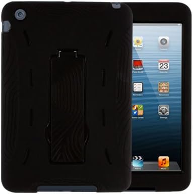 ePaZZo Armor Series 2 Layer Kids Friendly Hybrid Impact Protection Case for 7.9-Inch Apple iPad mini with Kick Stand Black/Black